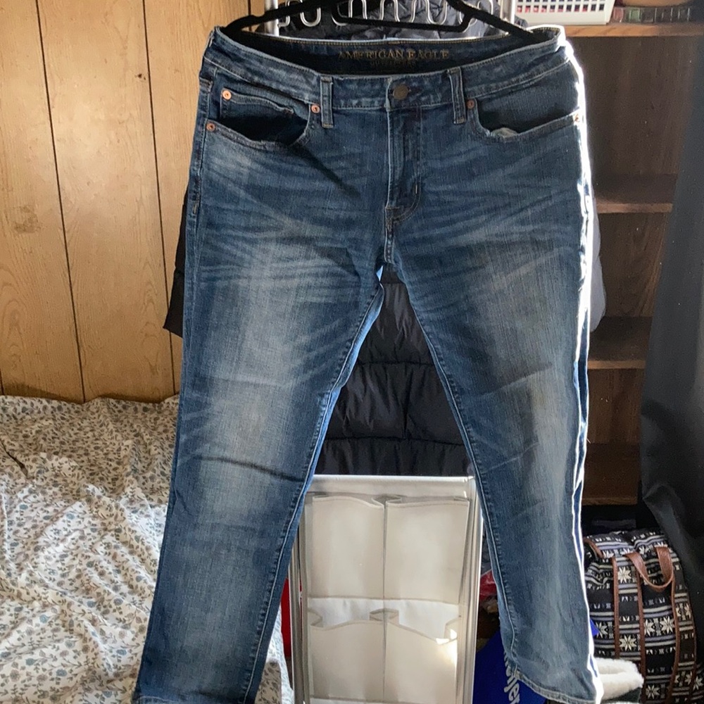 AE slim straight jeans